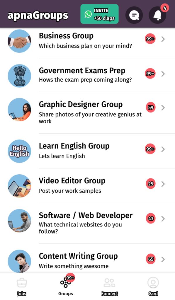 apna app groups