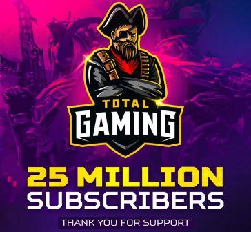 Total Gaming Ajju Bhai on 25 Million Subscribers