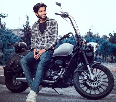Ayush Yadav Bike photo shoot